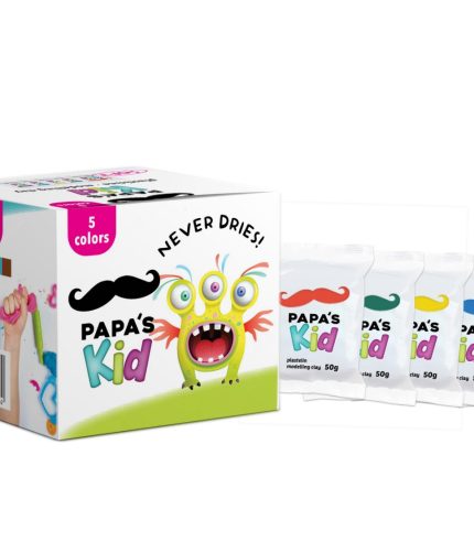 Gyerekgyurma szett - alapszínek (5 db)