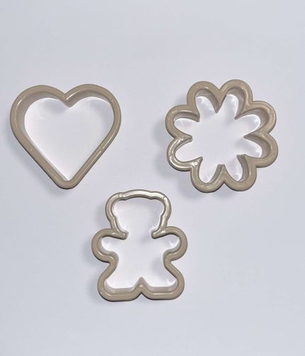 Kiszúró formák - virág, szív, maci 4-5 cm